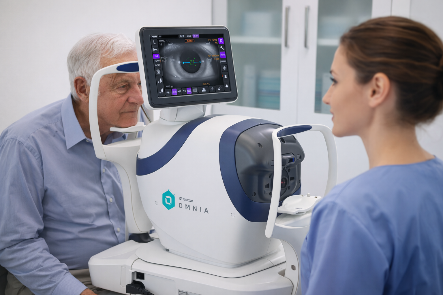 Hornhautdiagnostik (pachimetrie) topcon trk 3 omnia